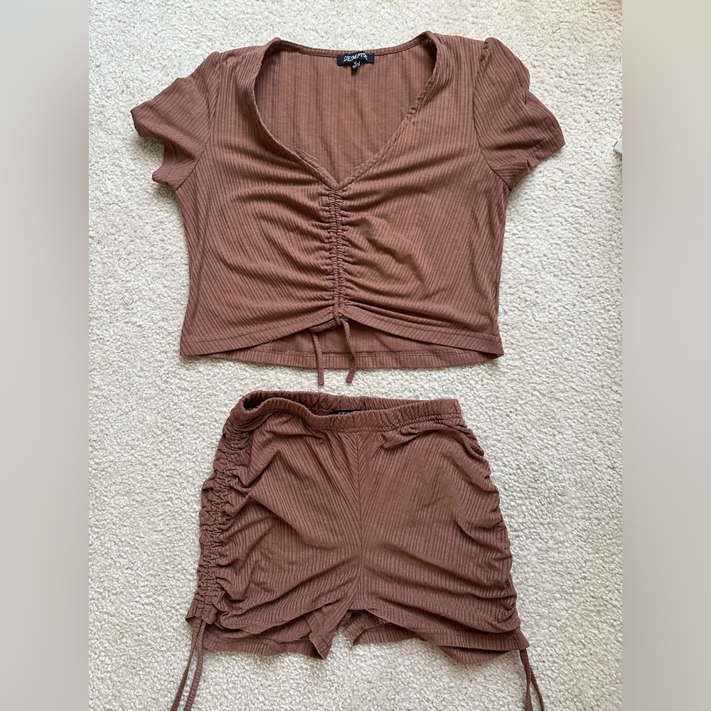Women’s Matching Shirt/Short Set, Size: M